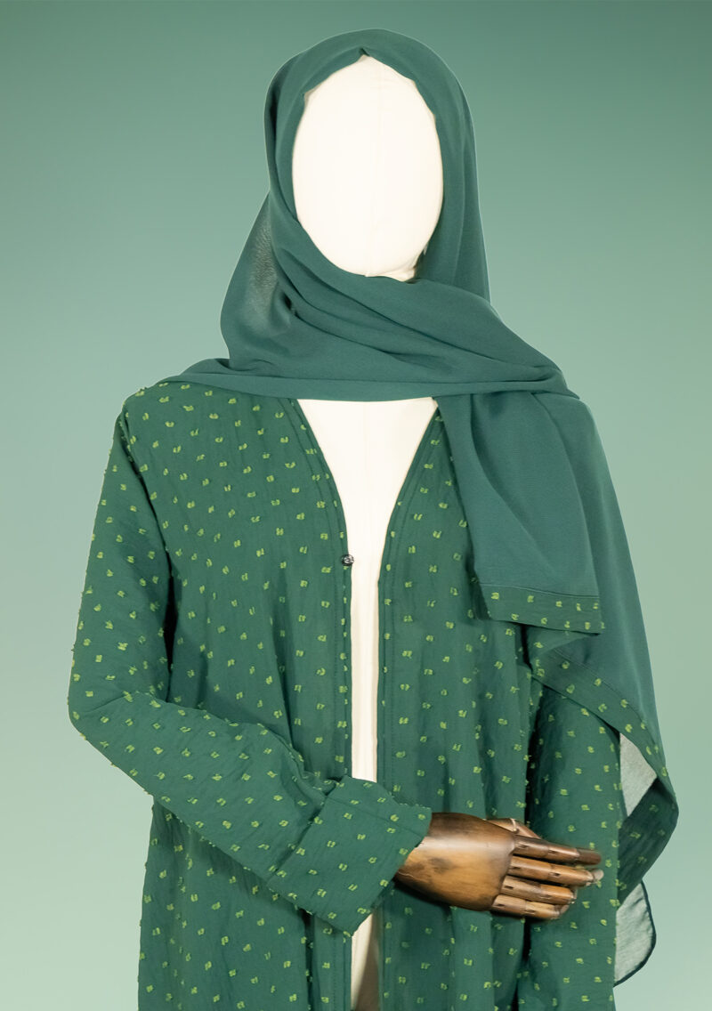Abaya with Dots Pattern