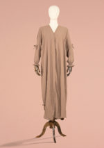 Abaya with Ties and Elastic Cuffs