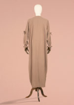 Abaya with Ties and Elastic Cuffs