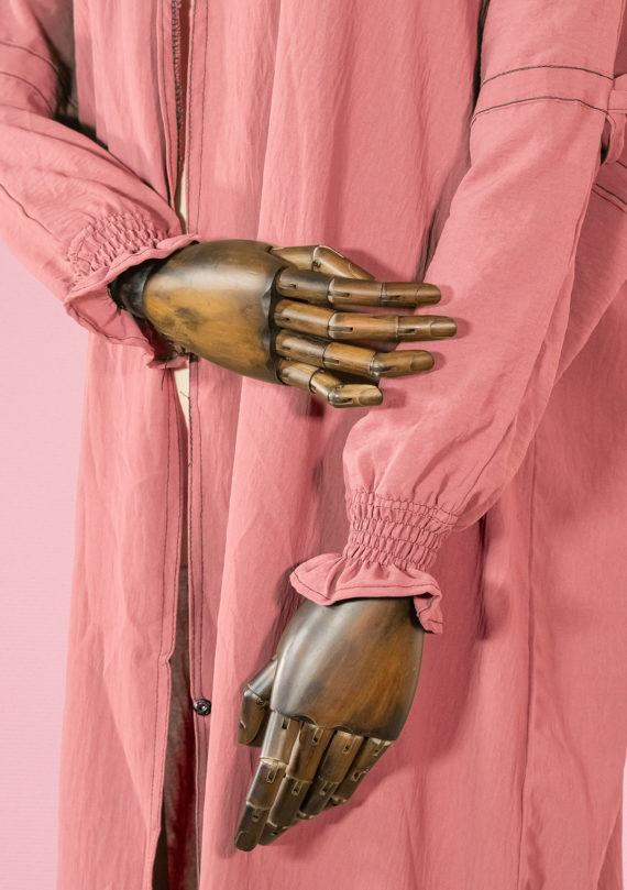 Abaya with Ties and Elastic Cuffs