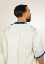 Off-white Moroccan Jalabiya with Embroidery