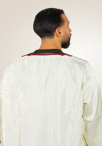 Off-white Moroccan Jalabiya with Embroidery