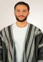 Dunkelgrau mit silberner Stickerei Winter Farwa