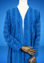 Abaya with Textured Line-Patterned