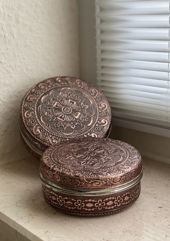 Steel Date Bowl with Lid