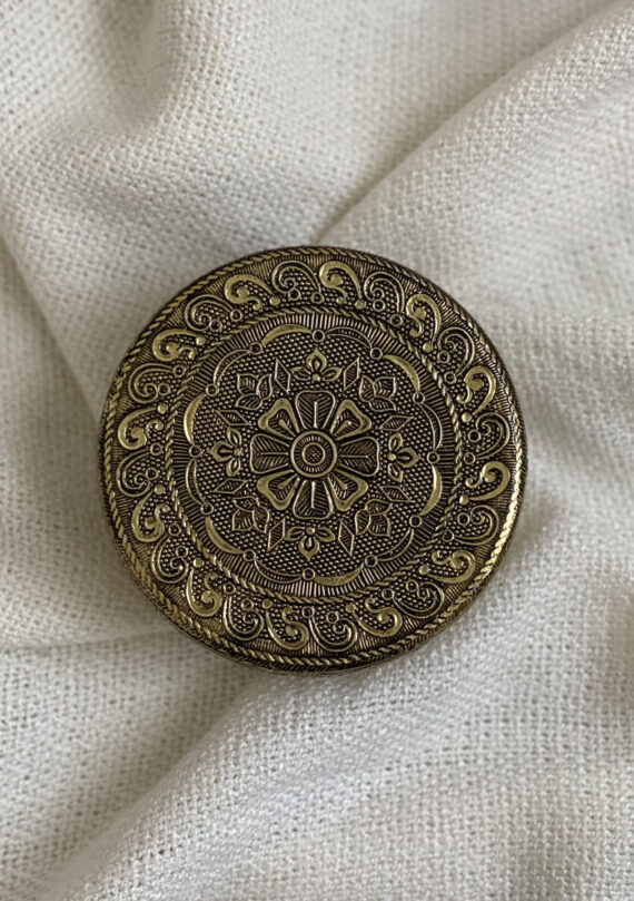 Dattelschale aus Stahl mit Deckel