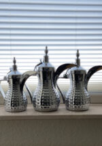 Stainless Steel Arabic Coffee Pot (Dallah), Silver