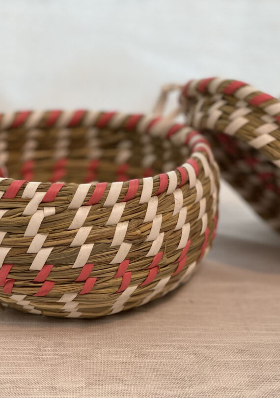 Handgefertigter Aufbewahrungskorb mit Deckel